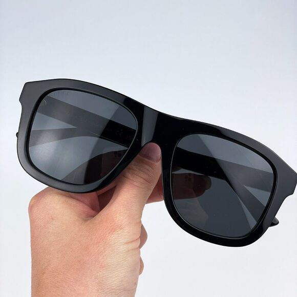 Gucci GG1316S 001 Sunglasses Black Grey Square Unisex - Picture 5 of 11